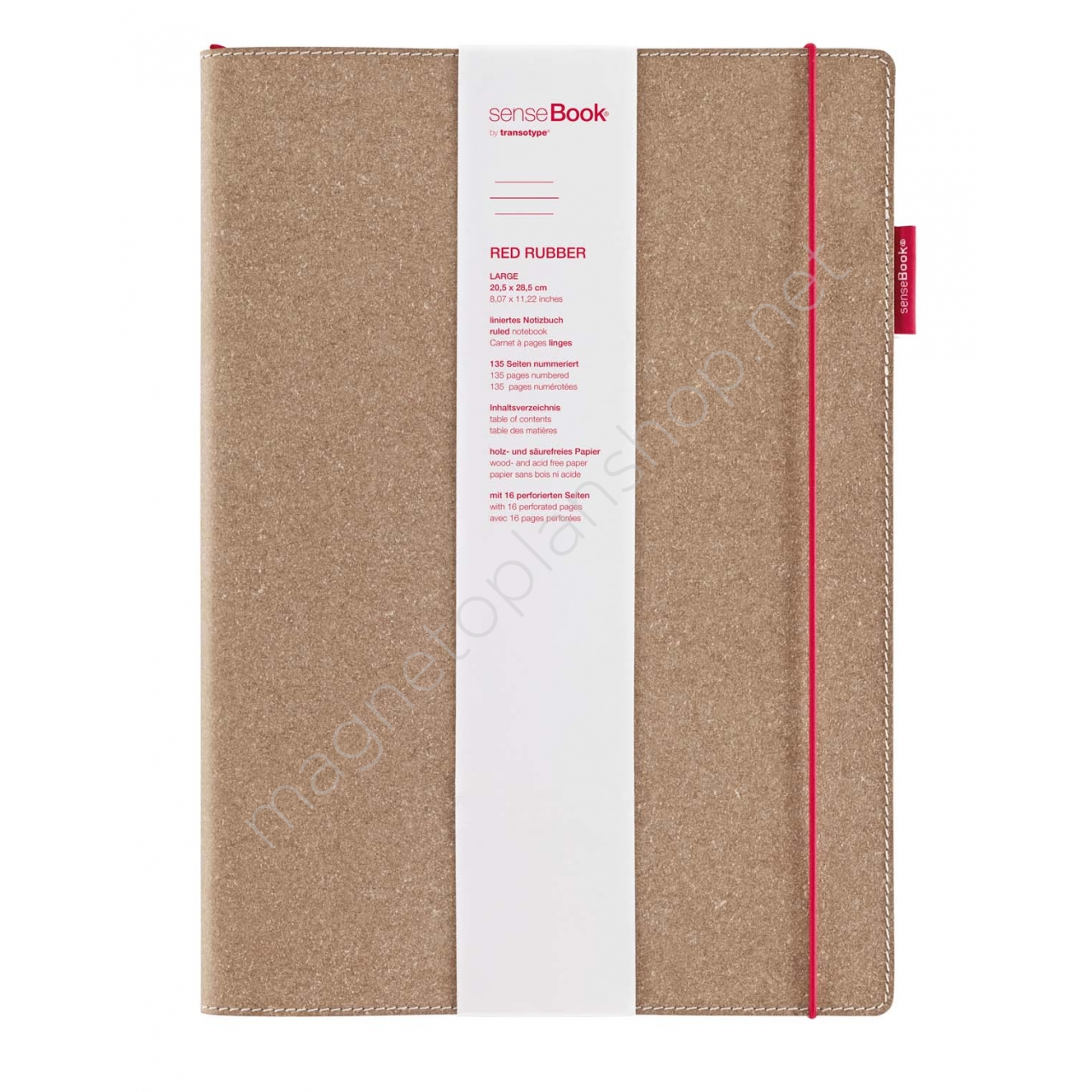 SenseBook Red Rubber-A6